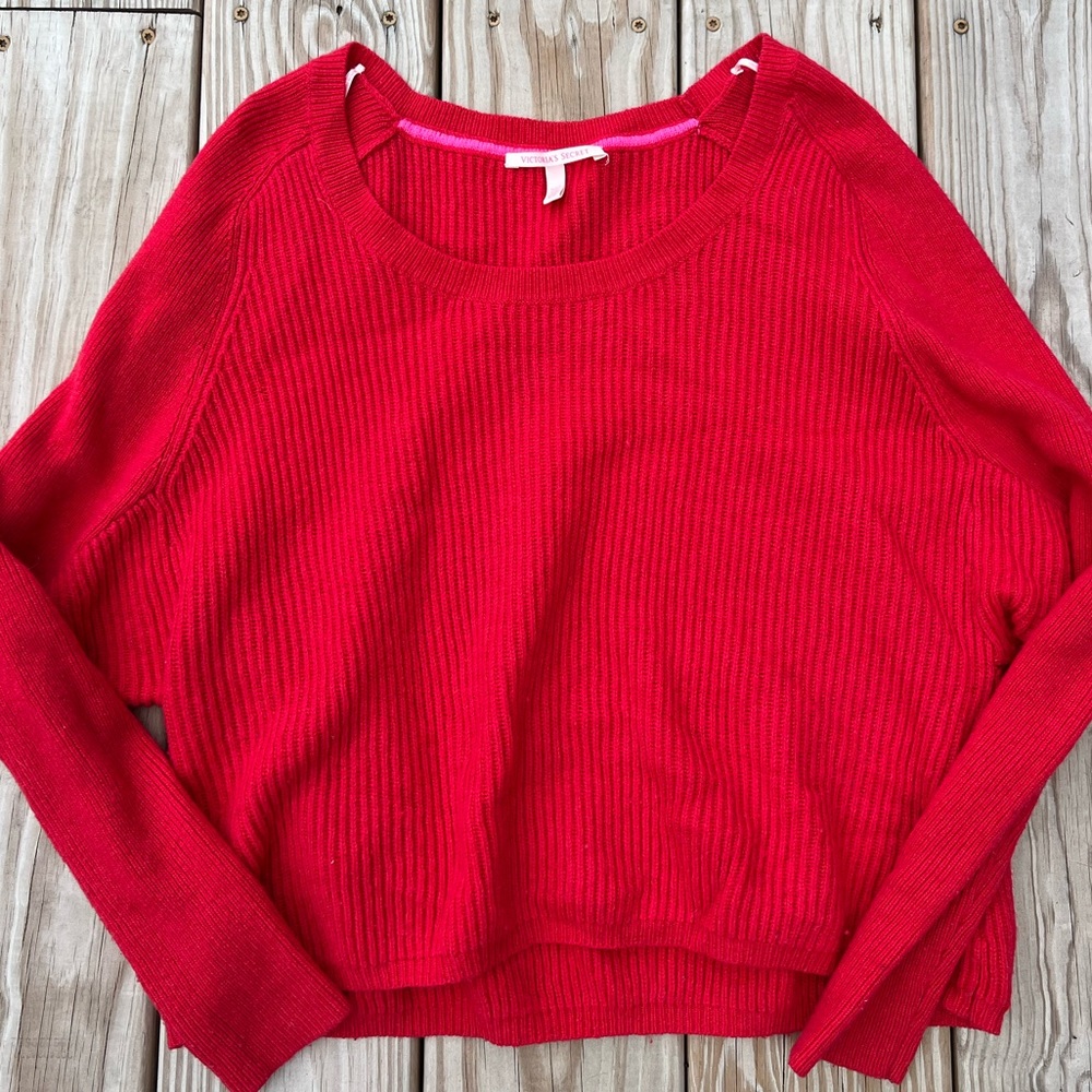 Victoria’s Secret Red Sweater | Size Small | crew neck sweater